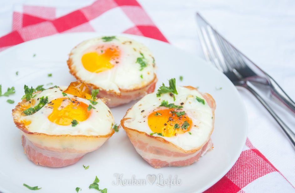 Makkelijk ontbijt: Spek-eimuffins