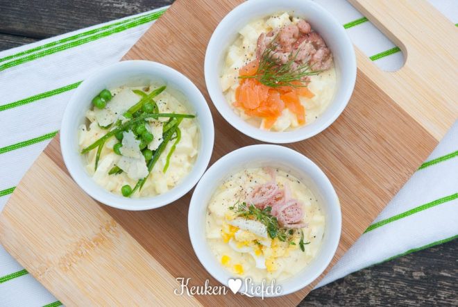 3 x asperge-eiersalade (voor op brood of bij de borrel)