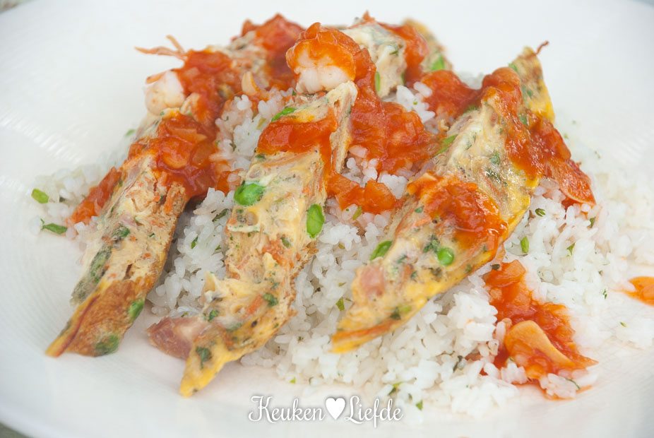 Foe yong hai met gebakken rijst