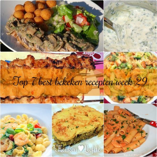 Top 7 best bekeken recepten week 29
