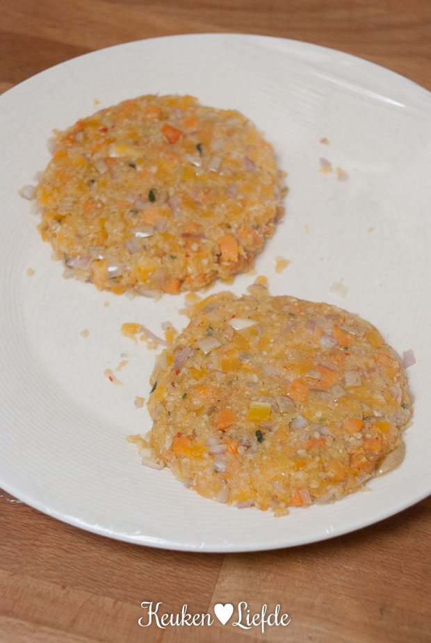 Pompoenburger met blauwe kaas Pompoenburger met blauwe kaas