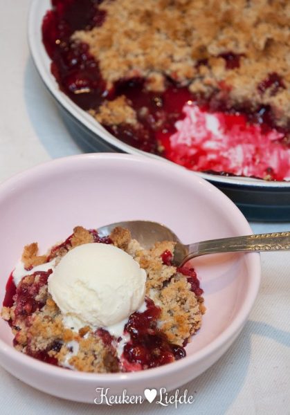 Fruitcrumble met Bastogne