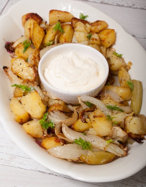 Aardappel en venkel uit de oven met aioli