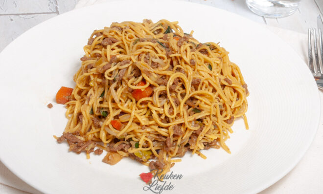 Bami met gehakt