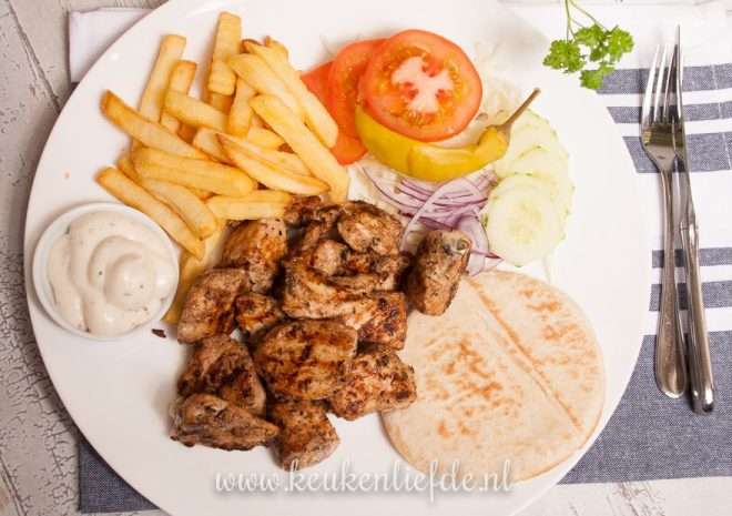 Mieks Special: kip kebab schotel