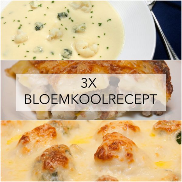 3x bloemkoolrecept