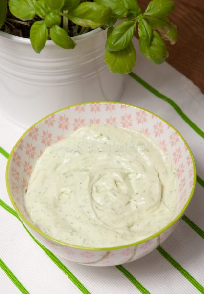 Basilicummayonaise