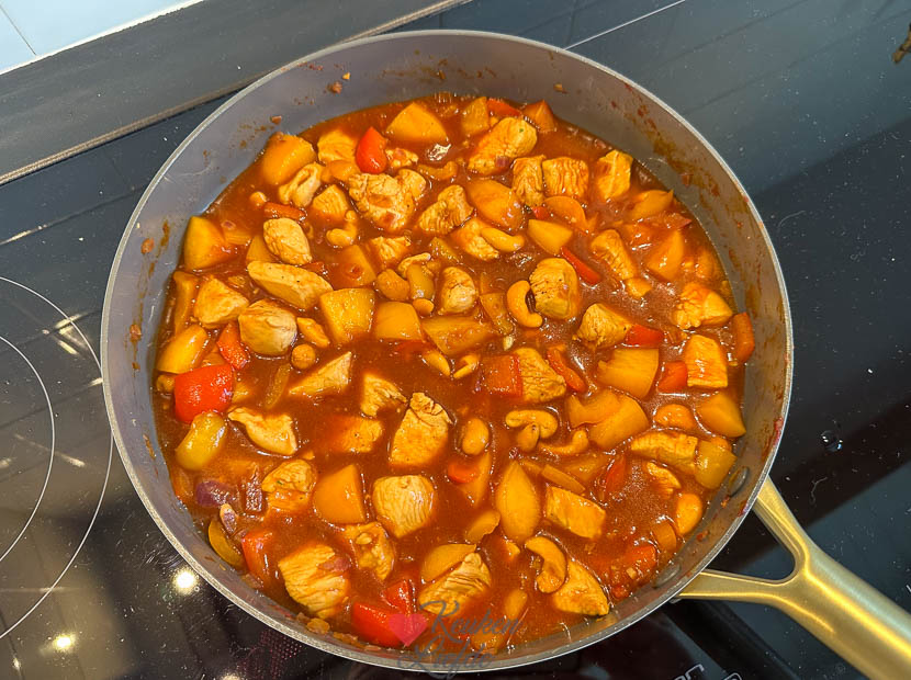 Warm de kip pilav nog even door