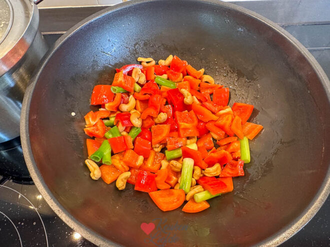 Paprika wokken