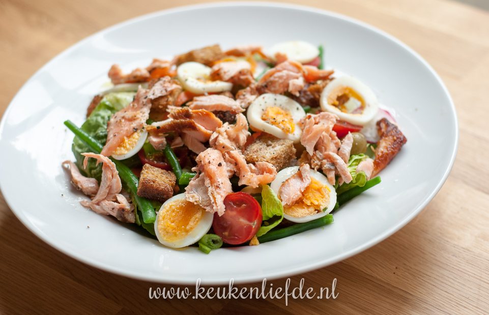 Maaltijdsalade met zalm
