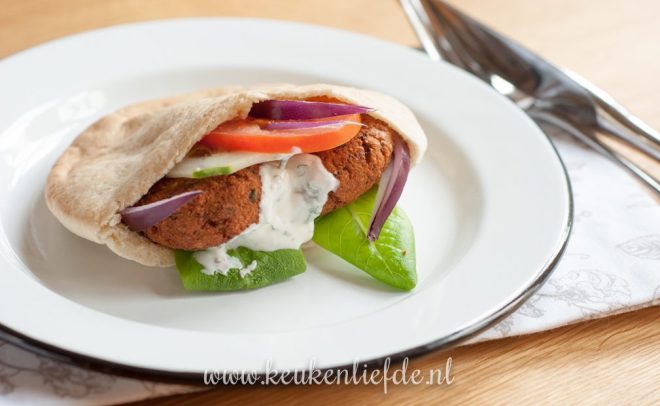 Zelfgemaakte falafel