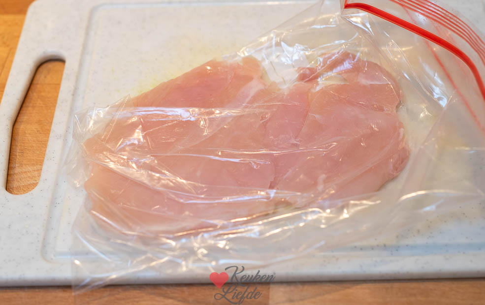 Zelfgemaakte kipschnitzel