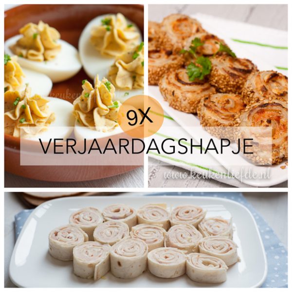 9x verjaardagshapje