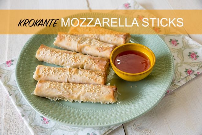 Mozzarella sticks uit de oven + kookfilmpje!