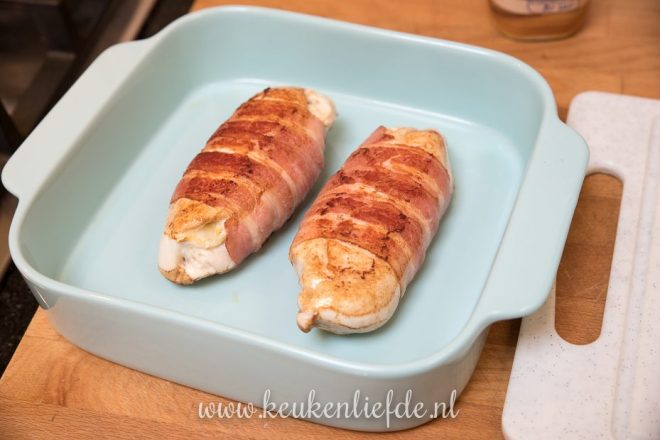 In de oven