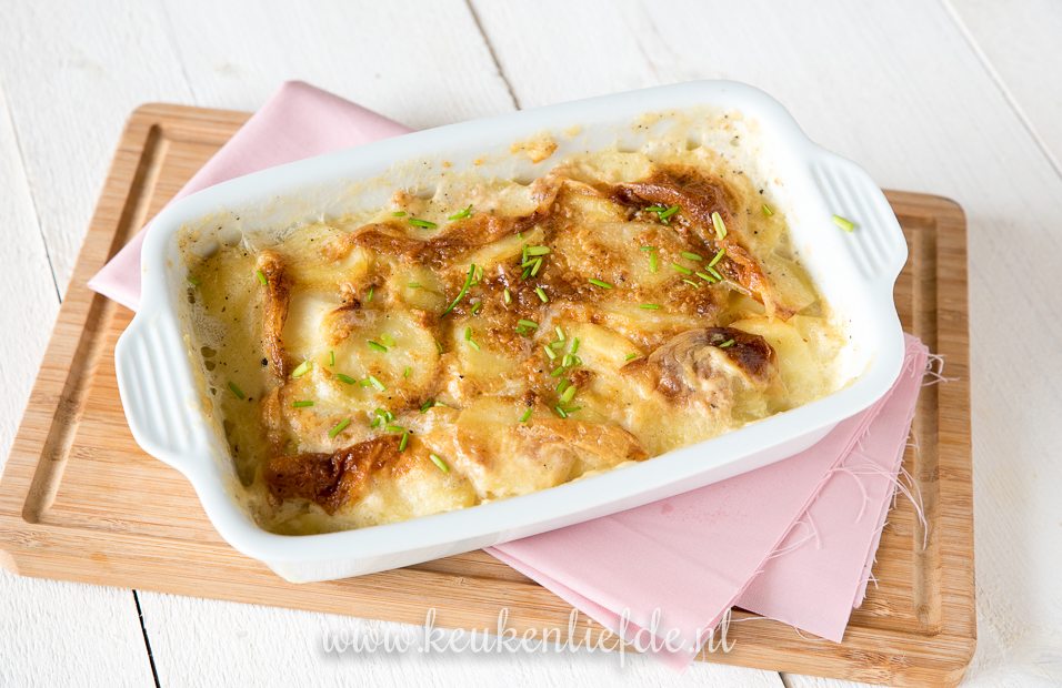 Aardappelgratin met truffelroom