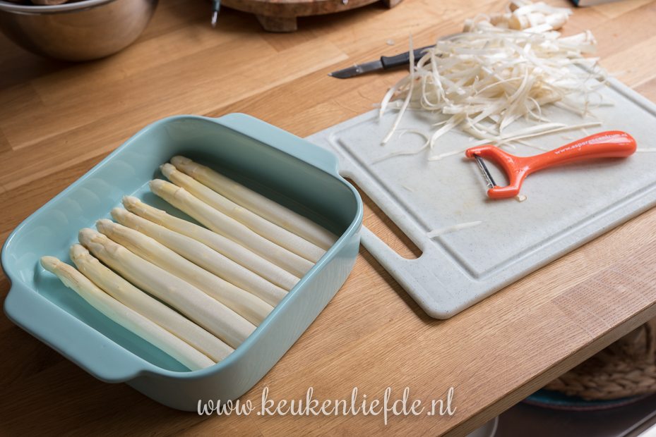 Aspergeschotel met ham en kaas