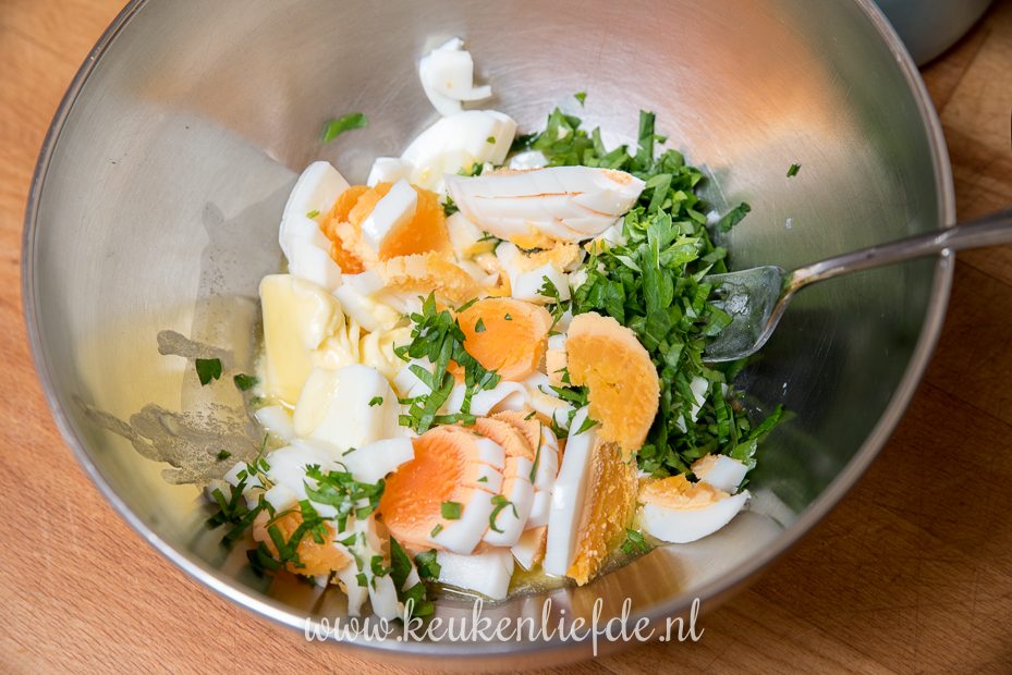 Aspergeschotel met ham en kaas