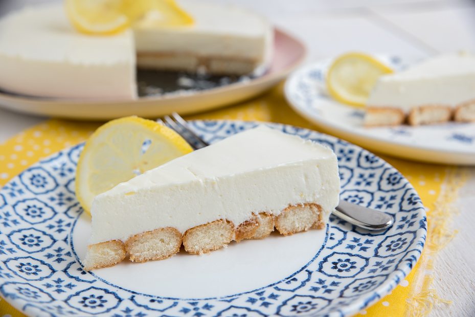 Frisse citroenkwarktaart