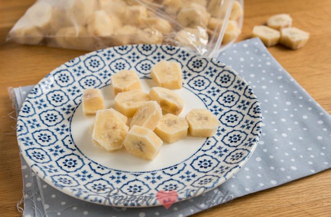 Gezonde snack: bevroren banaan!