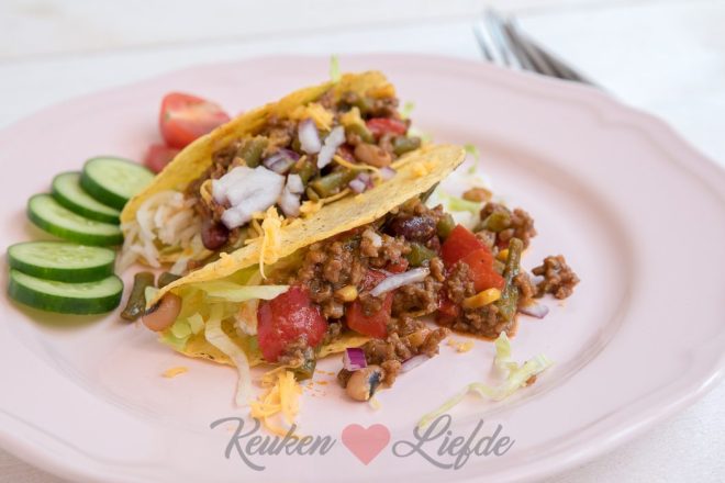 Taco’s met gehakt en rijst