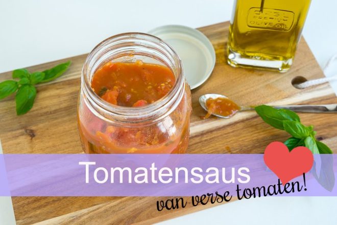 Tomatensaus van verse tomaten (kookvideo!)