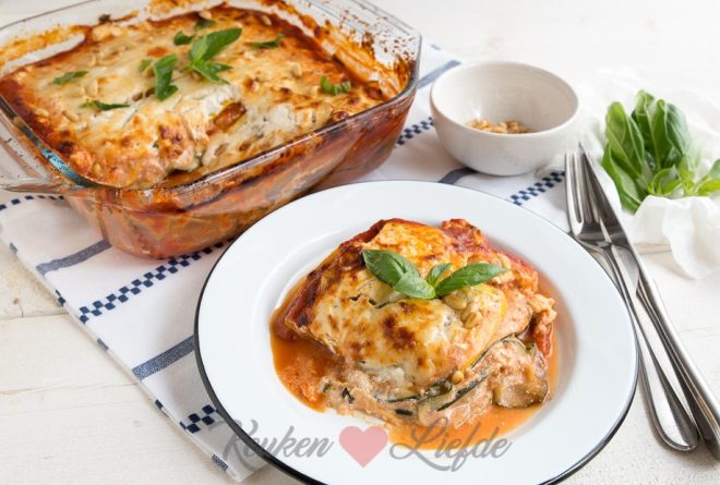 Courgettelasagne met ricotta