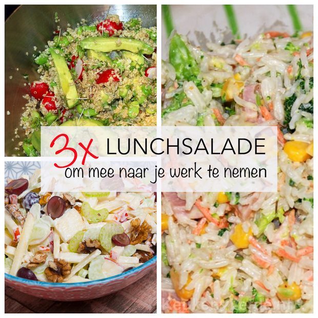 3x lunchsalade om mee naar je werk te nemen