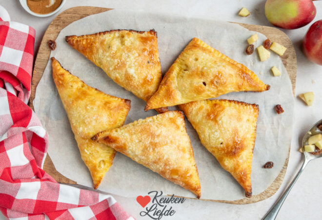 Appelflappen maken (makkelijk recept met bladerdeeg)