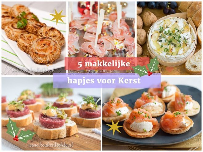 5 makkelijke hapjes voor Kerst