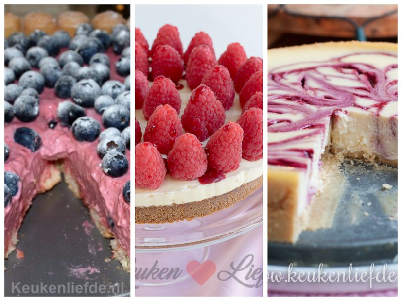 3x gebak met frambozen 3x gebak met frambozen