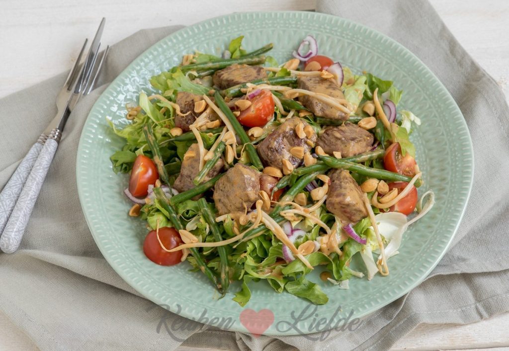 Salade biefstuk Bali van Loetje