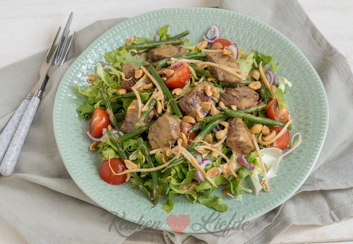Salade biefstuk Bali van Loetje