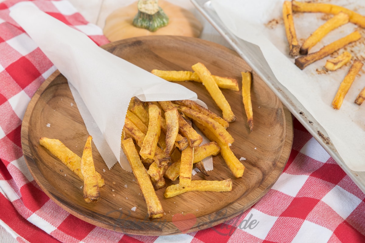 Pompoenfriet uit de oven