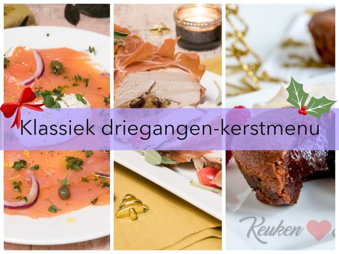 Klassiek driegangen-kerstmenu