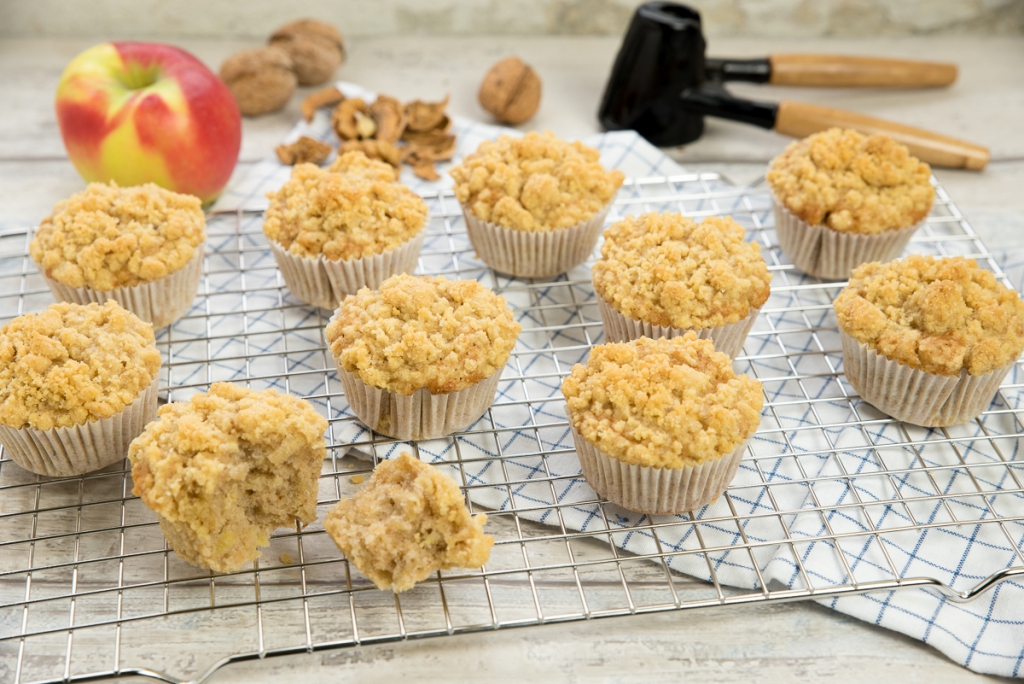 Appel kaneel kruimelmuffins