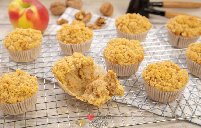 Appel kaneel kruimelmuffins