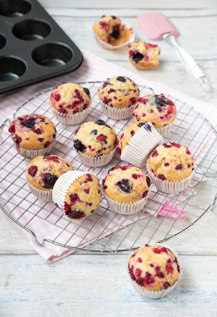 Bosvruchten muffins Bosvruchten muffins