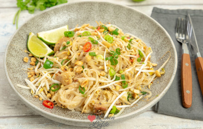 Pad thai met kip