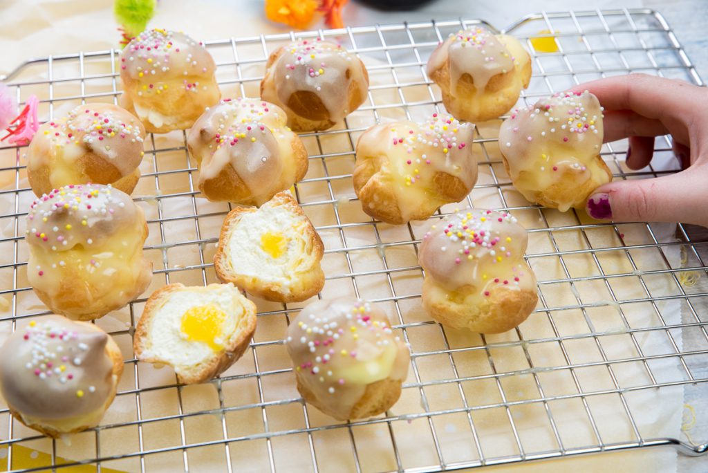 Slagroomsoesjes met lemoncurd