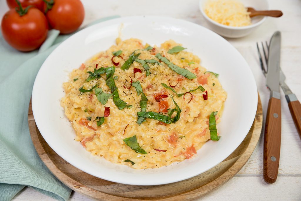Tomatenrisotto met oude kaas