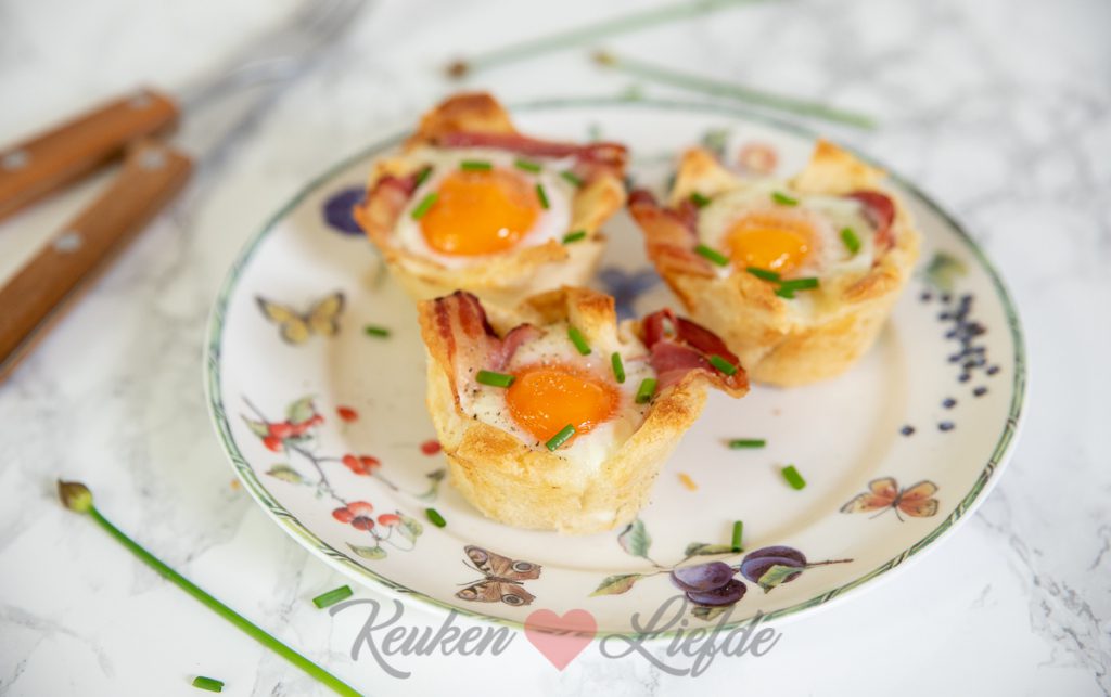 Broodquiche met spek en ei