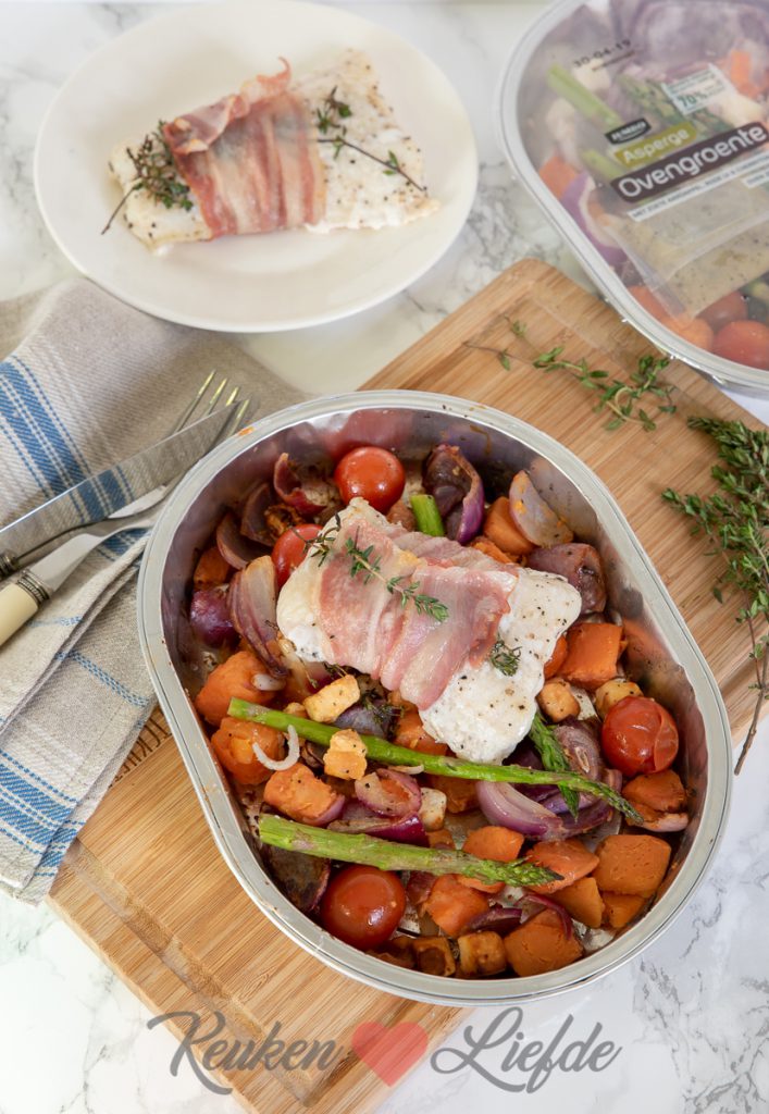 Groente en vis uit de oven