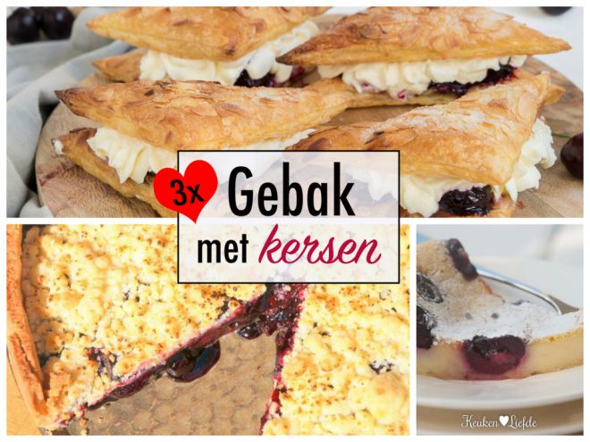 3x bakken met kersen