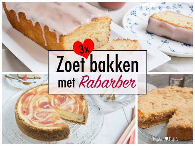 3x zoet bakken met rabarber