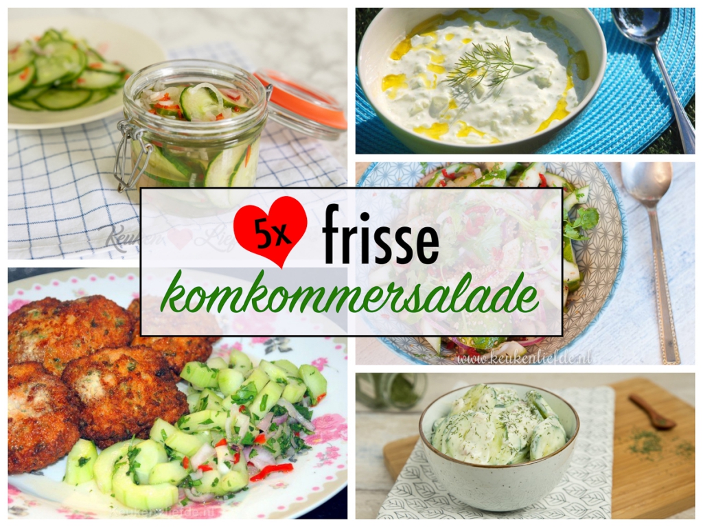 5x frisse komkommersalade 5x frisse komkommersalade
