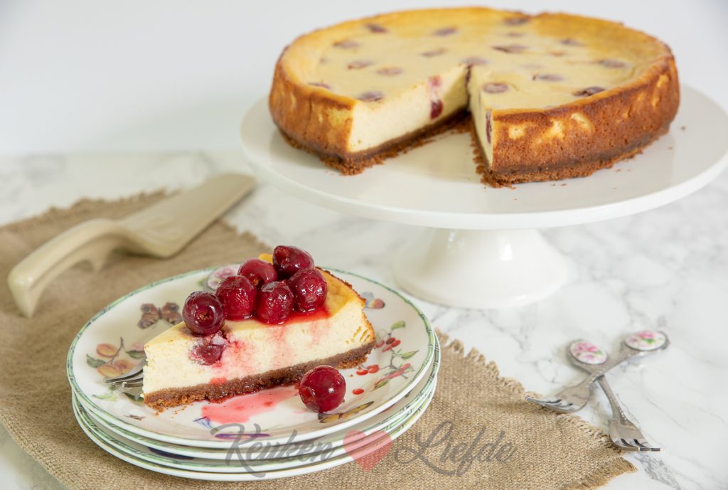 Cheesecake met kersen