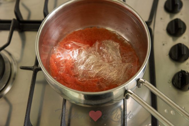 Gelatine oplossen