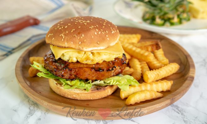 Kipburger teriyaki