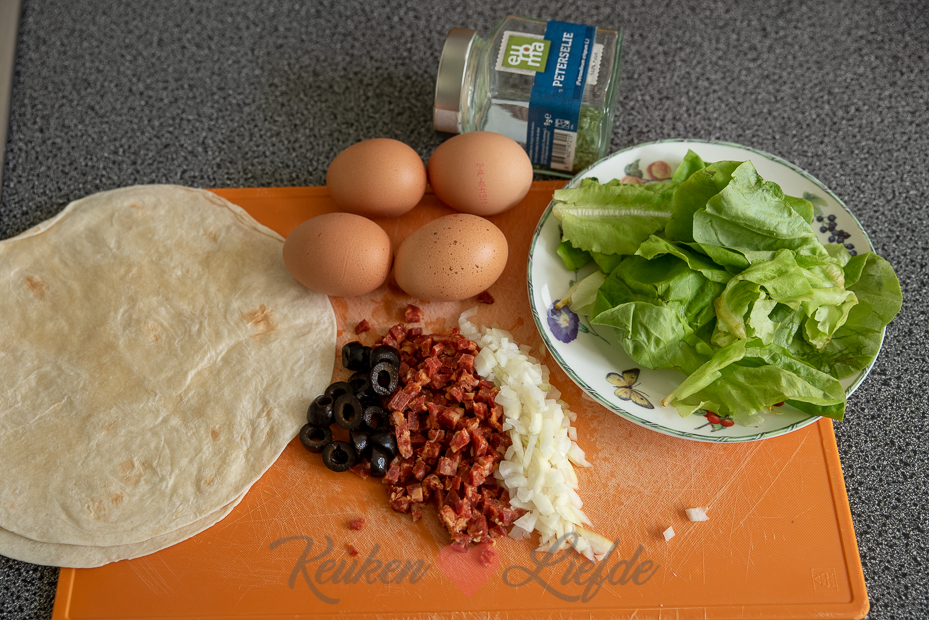 Lunchwrap met roerei